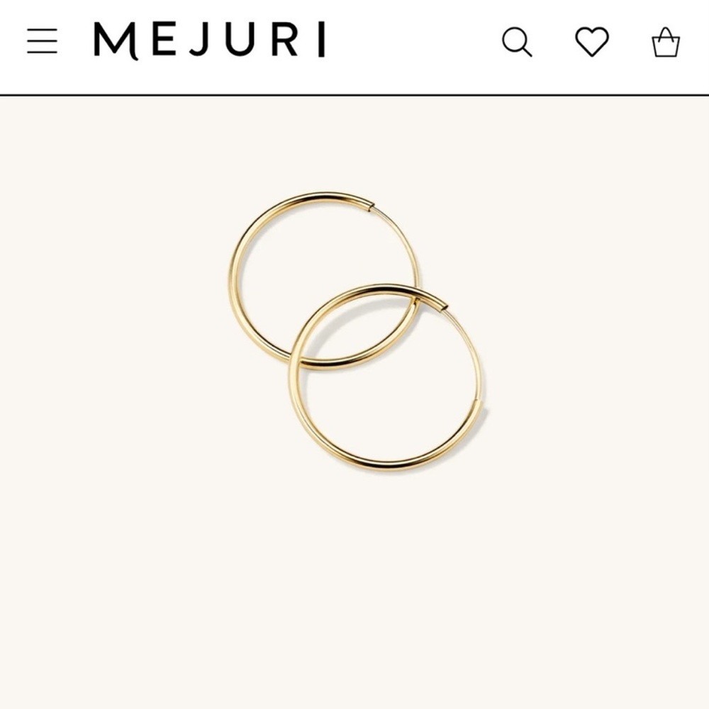 Mejuri Gold Minimalist Hoop Earrings